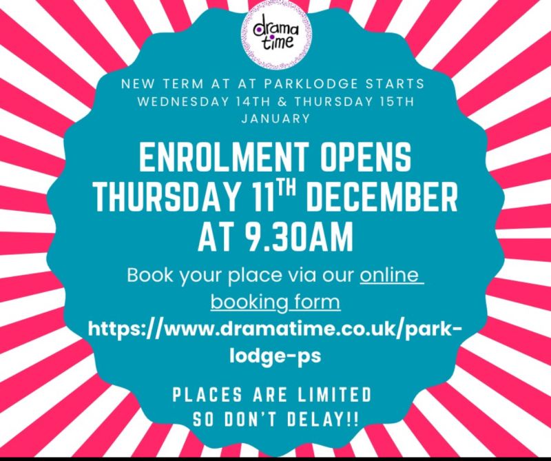 Drama Time enrolment 